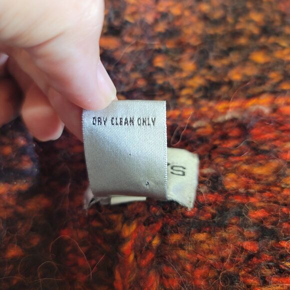 Chicos Red Black Wool Blend Long Coatigan Chicos Size 3/XL/16 - Picture 7 of 9